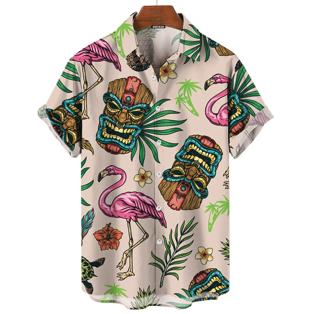 قميص هاواي رجالي صيفي بتصميم ك - مراجعة Vintage Hawaiian Floral Shirt وسعره