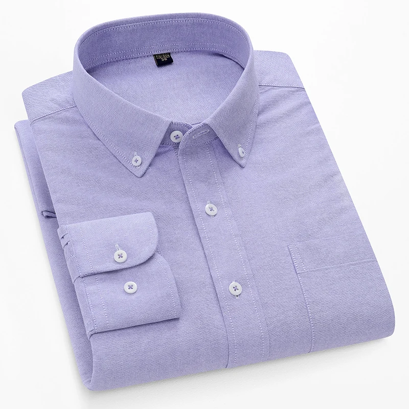 قمصان أوكسفورد رجالية بأكمام ط - مراجعة Oxford Cotton Casual Shirt Business وسعره