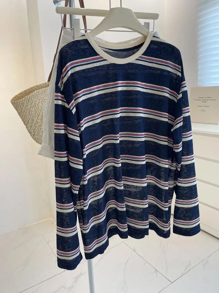 بلوزة نسائية طويلة الأكمام بتص - مراجعة T-Shirts وسعره