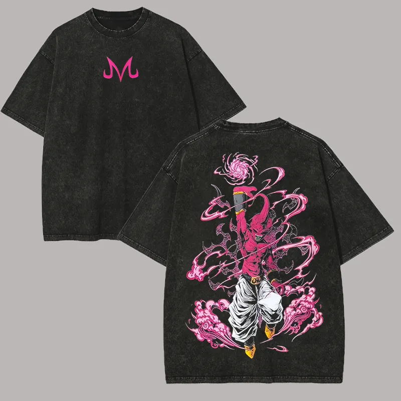 تي شيرت كيد بوو دراغون بول زد  - مراجعة Acid Wash Vintage Graphic T Shirt وسعره