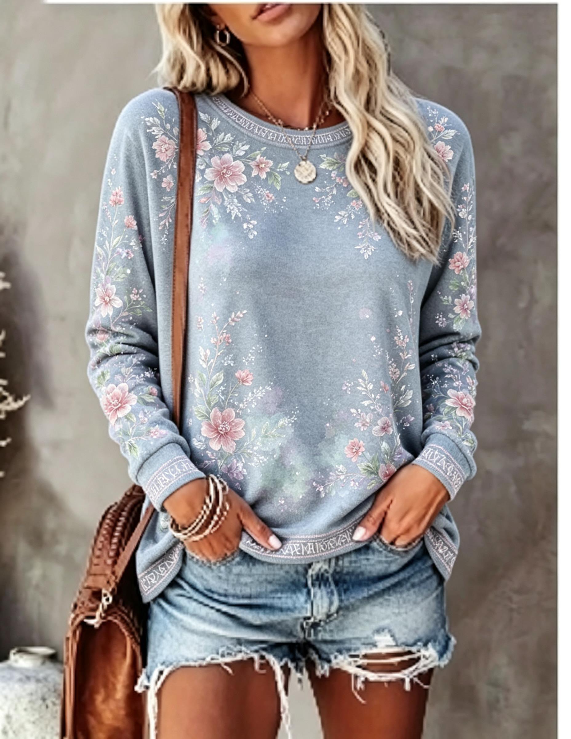 تي شيرت نسائي برقبة دائرية وأك - مراجعة T-Shirts وسعره