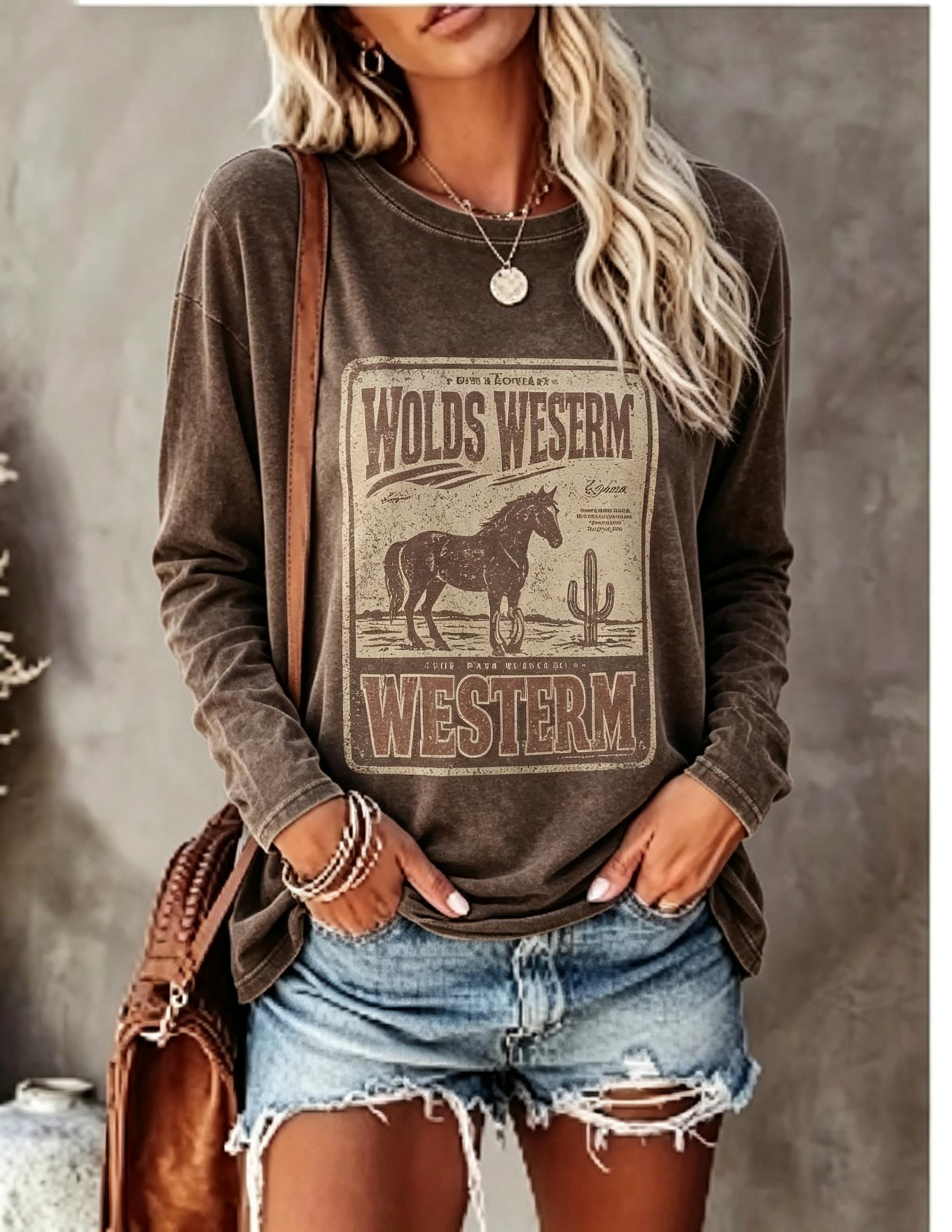 تي شيرت نسائي بأكمام طويلة، بت - مراجعة T-Shirts وسعره