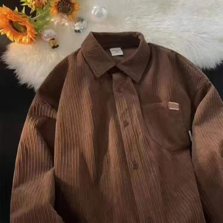 قميص رجالي من قماش الكوردروي ب - مراجعة Corduroy Button Up Shirt Men وسعره
